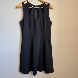 Maurices Sleeveless Dress Cutout‎ Neckline Party Cocktail Career Black Large